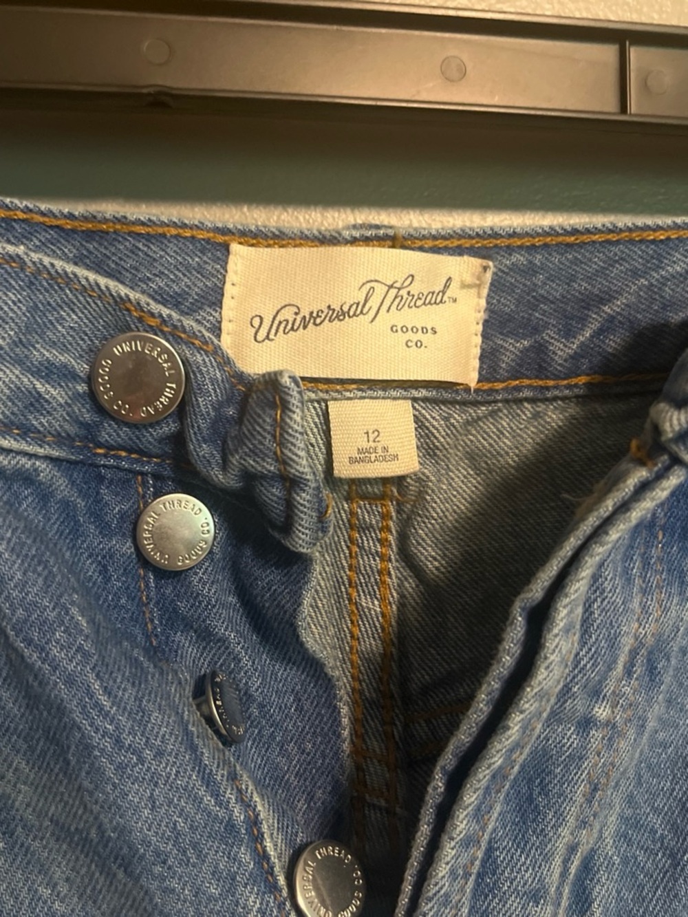 Universal Thread Distressed Ripped Denim Shorts - Blue - Picture 2 of 3
